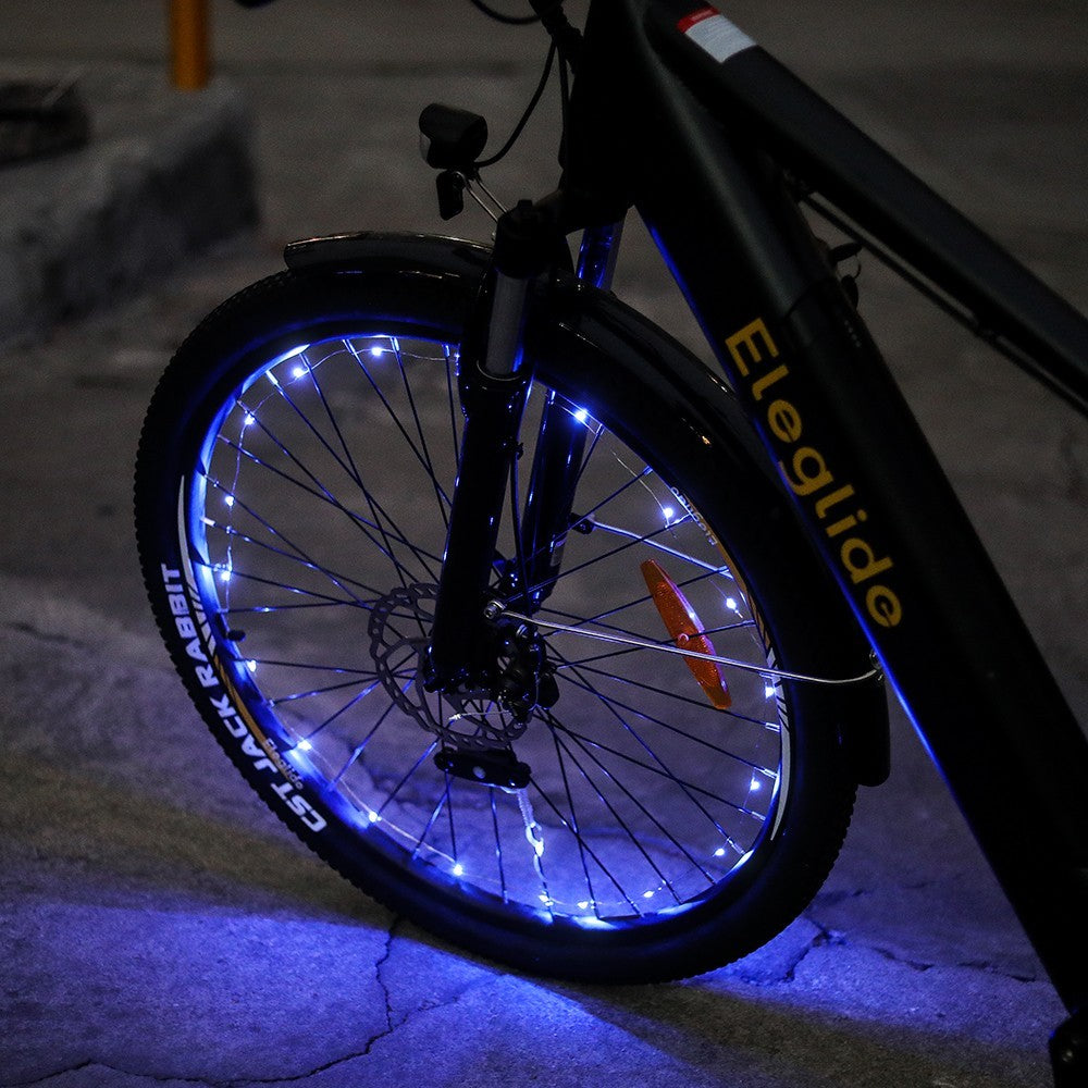 Eleglide Blue Bike Wheel Lights (2pcs, No Battery)