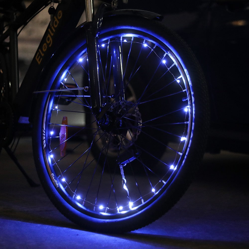 Eleglide Blue Bike Wheel Lights (2pcs, No Battery)