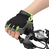 Black & Green Cycling Gloves (L)