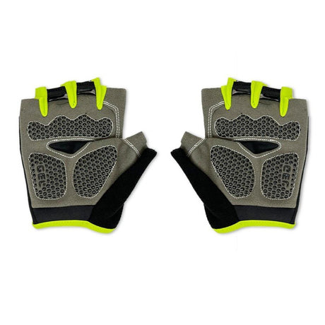 Eleglide Black & Green Cycling Gloves (L)