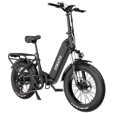 ESKUTE Star Folding Electric Bike 20" Fat Tires 250W 48V 25Ah Battery