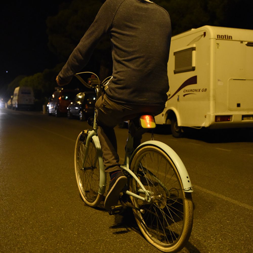 Flashing Bag for Bike and MTB Signaling for Cyclists