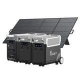 FOSSiBOT F3600 Pro Portable Power Station + Two FB3840 Expansion Battery + SP420 18V 420W Solar Panel