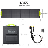 FOSSiBOT F800 Portable Power Station + SP200 18V 200W Foldable Solar Panel