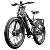 GUNAI GN68 Electric Bike 26" Tires Dual 1000W Motors 48V 17.5Ah Battery