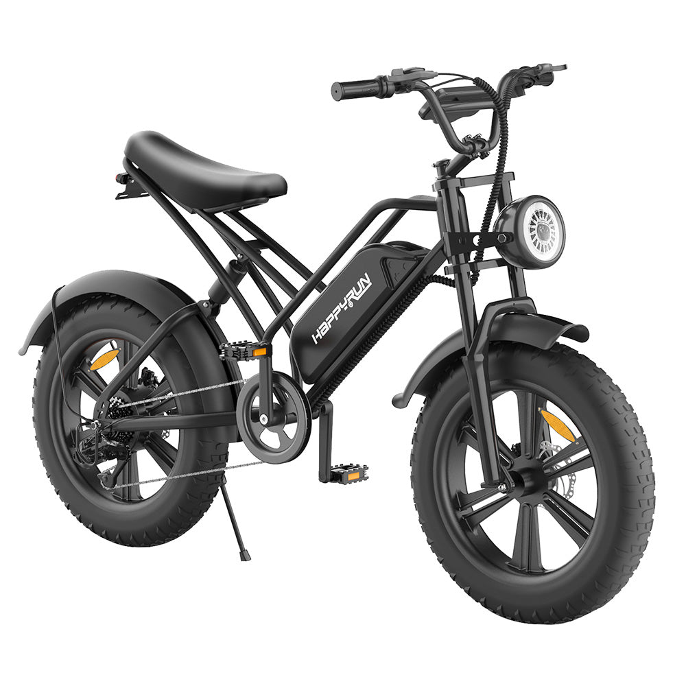 HAPPYRUN HR-G50 Electric Bike 20" Fat Tires 750W Motor 48V 18Ah Battery