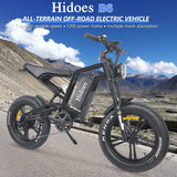 Hidoes B6 Electric Dirt Bike 20" Fat Tires 1200W Motor 48V 17.5Ah Battery