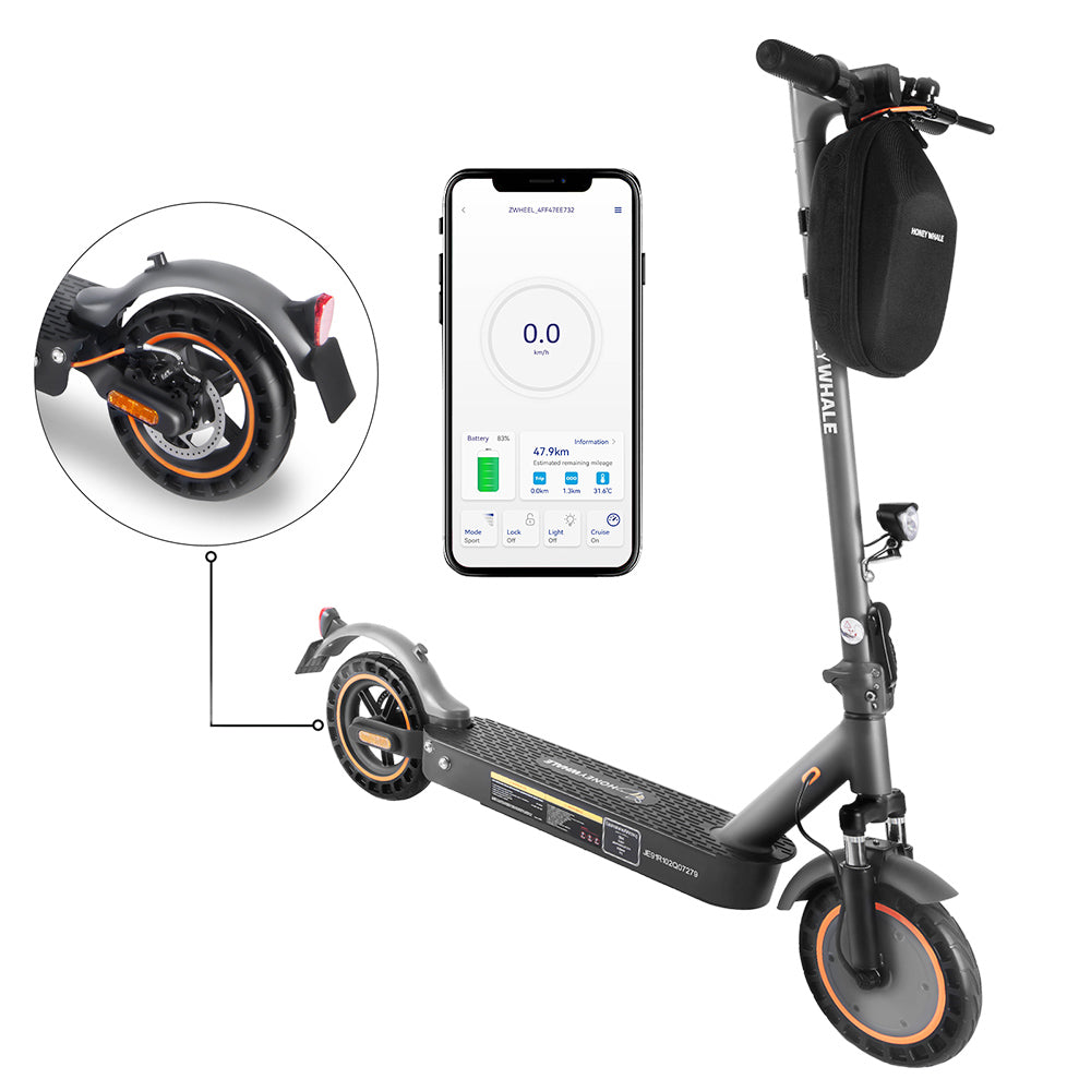 Honey Whale E9 MAX Electric Scooter with ABE 10" Tires 500W 36V 10Ah Battery