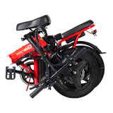 Honey Whale S6-S Electric City Bike 14" Tires 250W Motor 48V 10.4Ah Battery