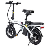 Honey Whale S6-S Electric City Bike 14" Tires 250W Motor 48V 10.4Ah Battery