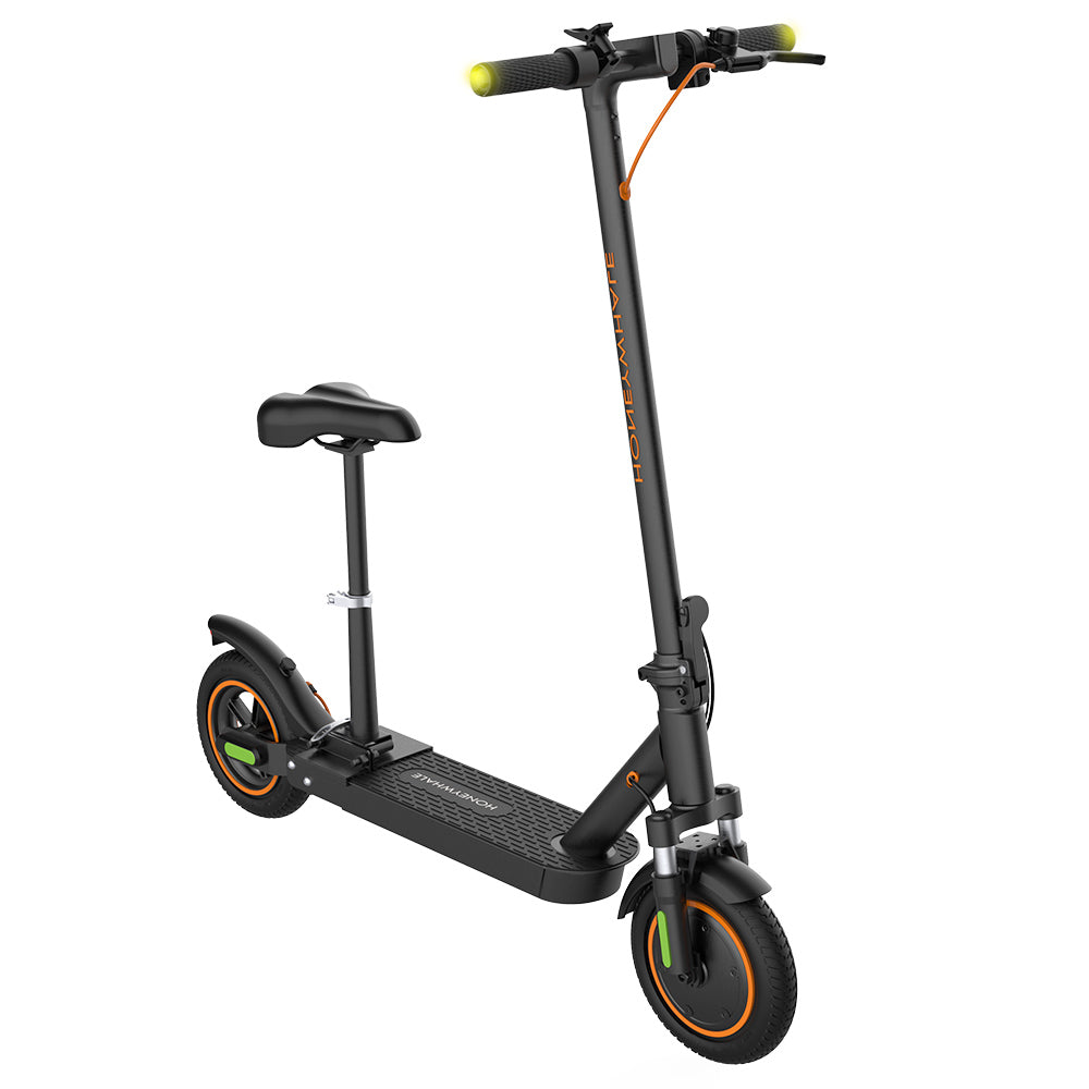 Honey Whale M2 MAX-B Electric Scooter with Seat 10" Tires  500W 12.5AH Battery