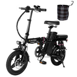 Honey Whale S6 Pro-S Electric City Bike 14" Tires 350W Motor 48V 15Ah Battery