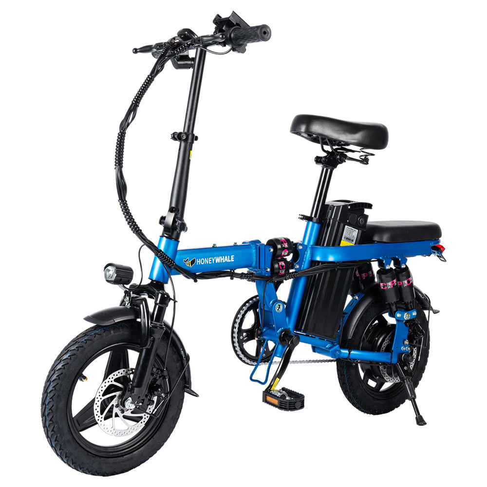 Honey Whale S6 Pro-S Electric City Bike 14" Tires 350W Motor 48V 15Ah Battery