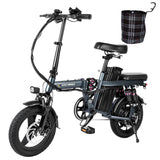 Honey Whale S6 Pro Electric City Bike 14" Tires 350W Motor 48V 15Ah Battery