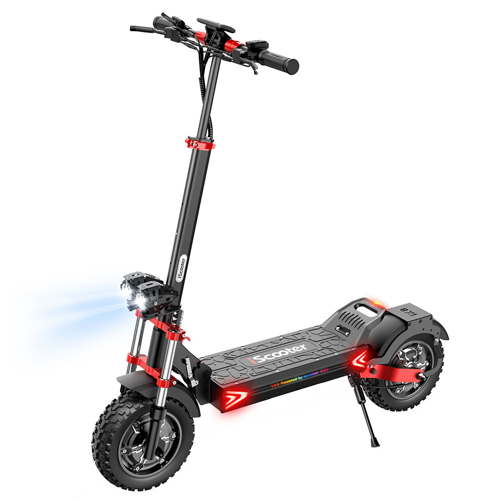 iScooter iX8 Electric Scooter 12" Tires Dual 1200W Motors 48V 20AH Battery