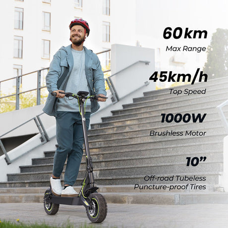 iSinwheel S10MAX Electric Scooter 10" Off-road Tires 1000W Motor 48V 15Ah Battery