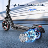 iScooter i10Max Electric Scooter 10" Tires 750W Motor 48V 18Ah Battery