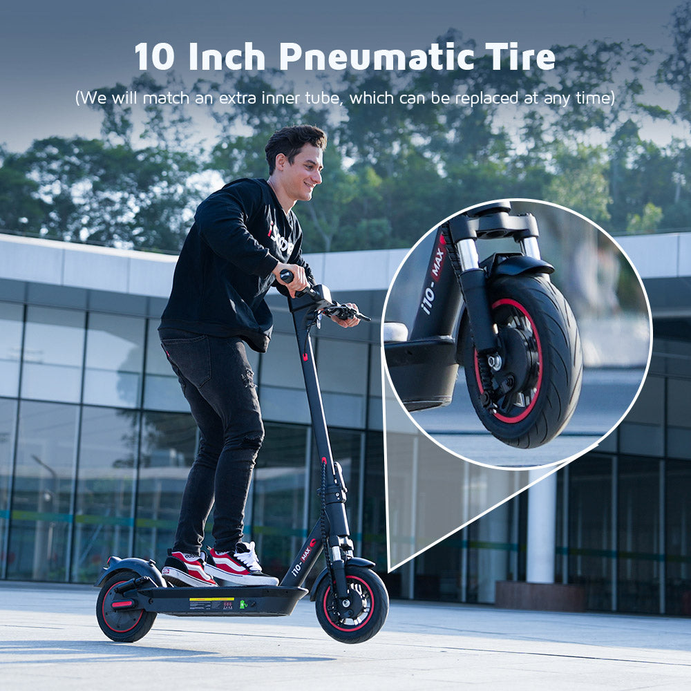 iScooter i10Max Electric Scooter 10" Tires 750W Motor 48V 18Ah Battery