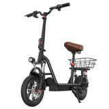 iScooter i12 Electric Scooter With Basket 12" Tires 500W 36V 7.5AH Battery