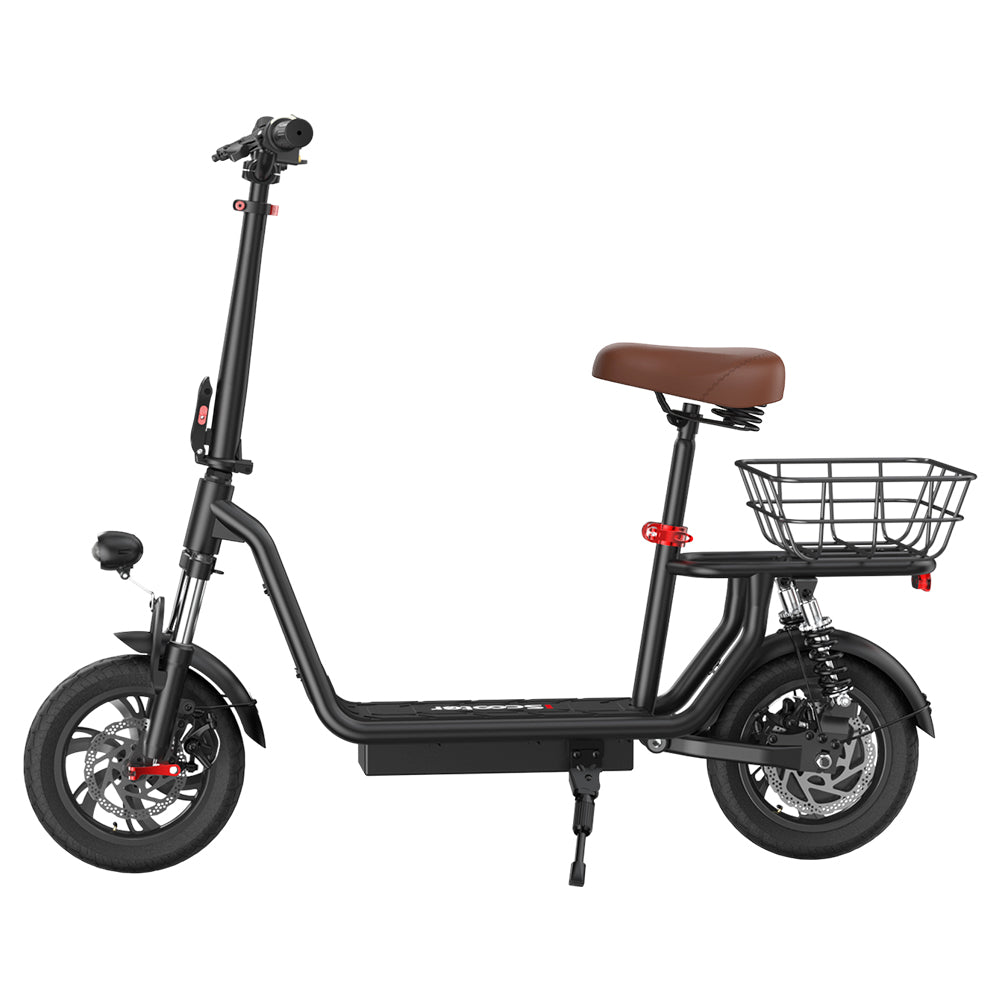 iScooter i12 Electric Scooter With Basket 12" Tires 500W 36V 7.5AH Battery