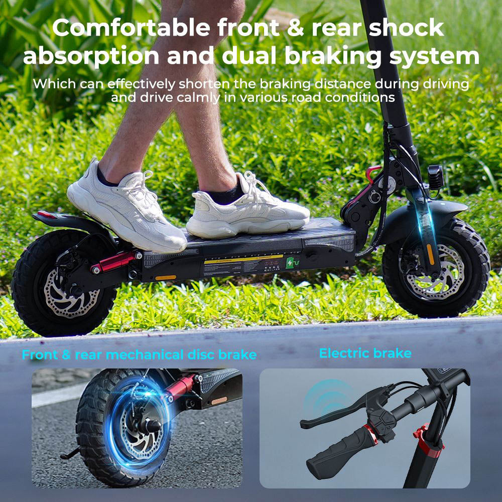 iScooter iX3 Electric Scooter 10" Tires 800W Motor 48V 10Ah Battery