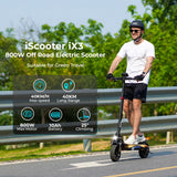 iScooter iX3 Electric Scooter 10" Tires 800W Motor 48V 10Ah Battery