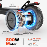 iScooter iX4 Electric Scooter 10" Tires 800W Motor 48V 15Ah Battery