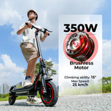 iScooter W7 Electric Scooter 8.5" Tires 350W Motor 42V 7.8Ah Battery