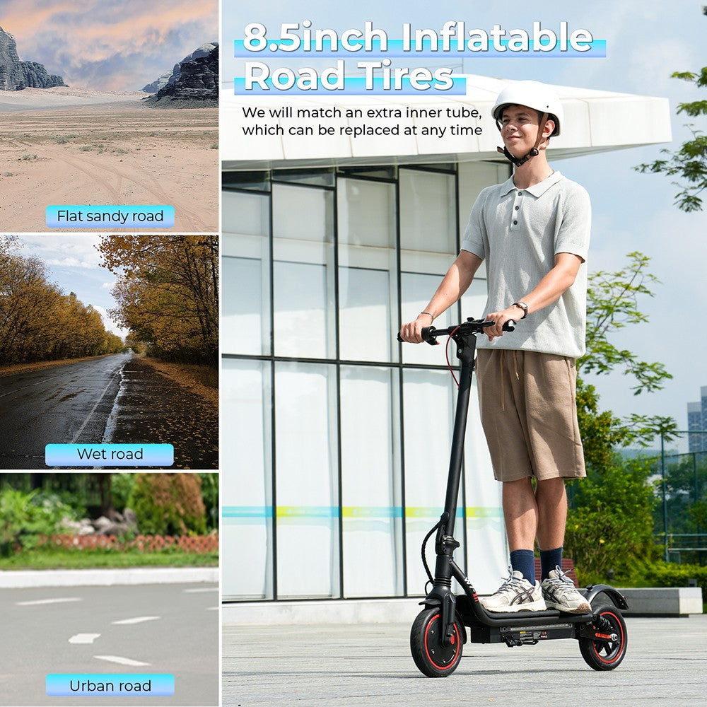 iScooter W7 Electric Scooter 8.5" Tires 350W Motor 42V 7.8Ah Battery