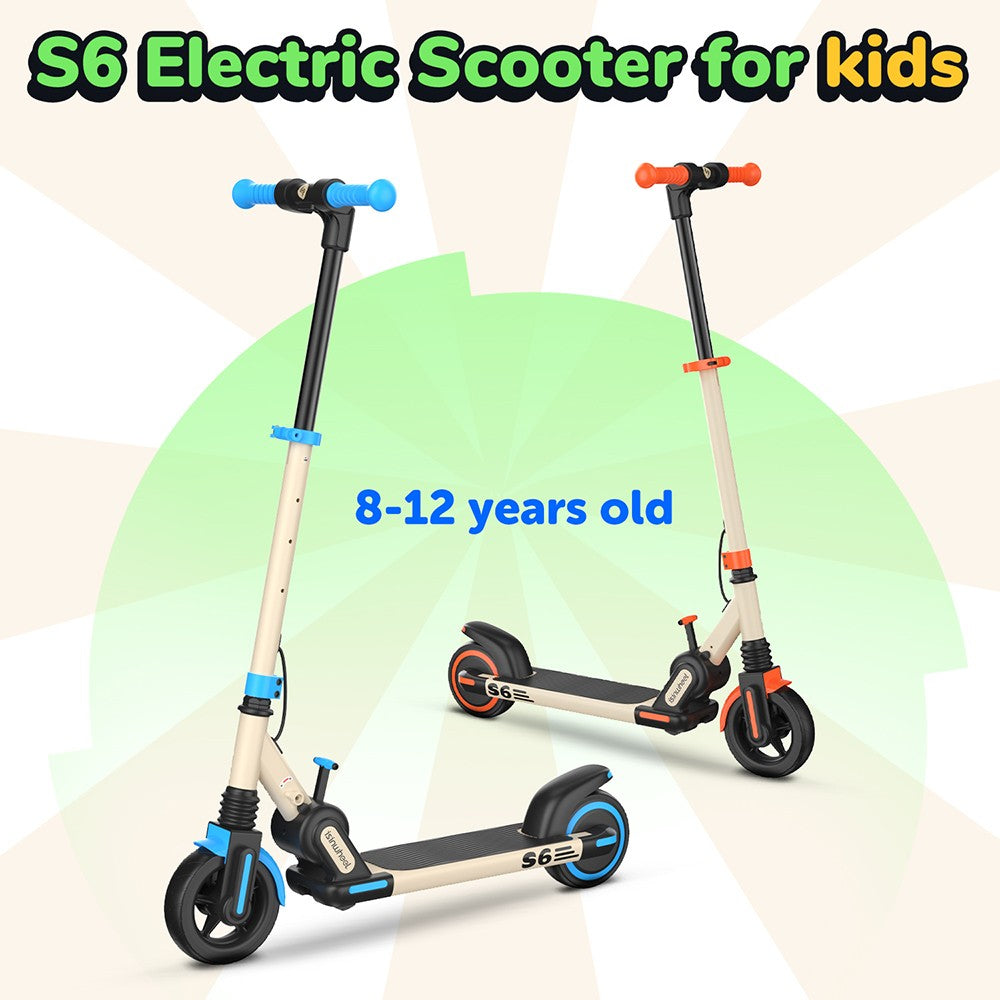 iSinwheel S6 Kids Folding Electric Scooter 6.5" Tires 150W Motor 21.6V 5Ah Battery