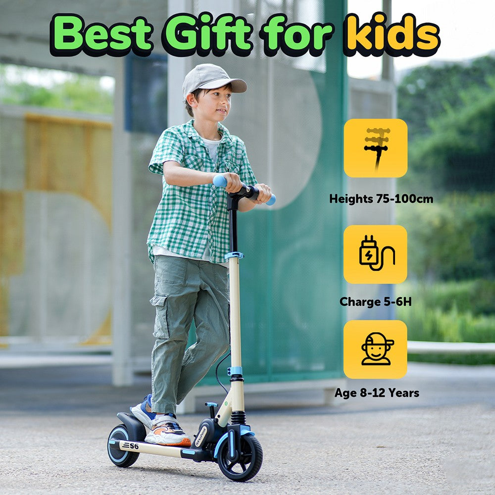 iSinwheel S6 Kids Folding Electric Scooter 6.5" Tires 150W Motor 21.6V 5Ah Battery