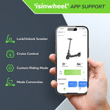 isinwheel S9 Max Electric Scooter 10" Tires 500W Motor 36V 10.4Ah Battery