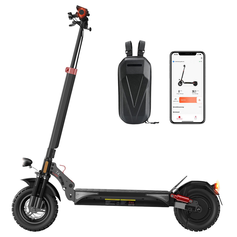 isinwheel T4 Electric Scooter with ABE 10" Tires 500W Motor 48V 12.5Ah Battery