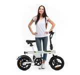 isinwheel U1 Electric Bike with Seat 14" Tires 250W Motor 36V 7.8Ah Battery