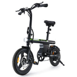 isinwheel U1 Electric Bike with Seat 14" Tires 250W Motor 36V 7.8Ah Battery