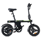 isinwheel U1 Electric Bike with Seat 14" Tires 250W Motor 36V 7.8Ah Battery