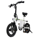 isinwheel U1 Electric Bike with Seat 14" Tires 250W Motor 36V 7.8Ah Battery