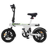 isinwheel U1 Electric Bike with Seat 14" Tires 250W Motor 36V 7.8Ah Battery