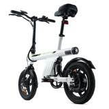 isinwheel U1 Electric Bike with Seat 14" Tires 250W Motor 36V 7.8Ah Battery