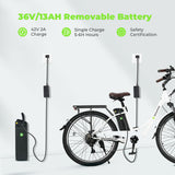 isinwheel U2 Electric Bike 26" Tires 350W Motor 36V 13Ah Battery