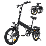 isinwheel U3 Electric Bike 16" Tires 500W Motor 36V 7.8Ah Battery