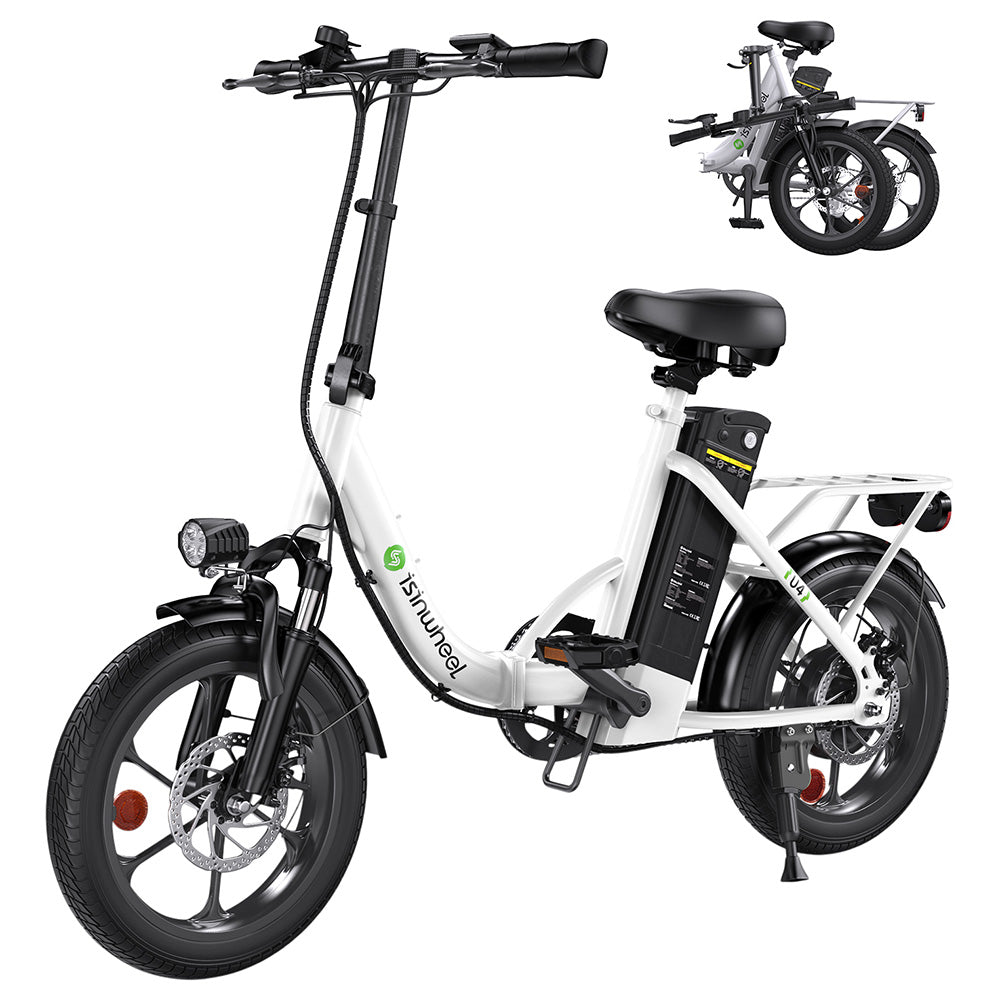 isinwheel U4 Electric Bike 16" Tires 500W Motor 36V 10.4Ah Battery