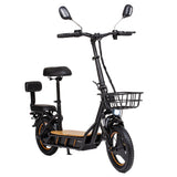 KuKirin C1 Pro Electric Scooter 2024 Version with Seat 14" Tires 500W Motor 48V 26Ah Battery