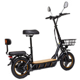 KuKirin C1 Pro Electric Scooter with Seat 14" Off-Road Tires 500W Motor 48V 26Ah Battery