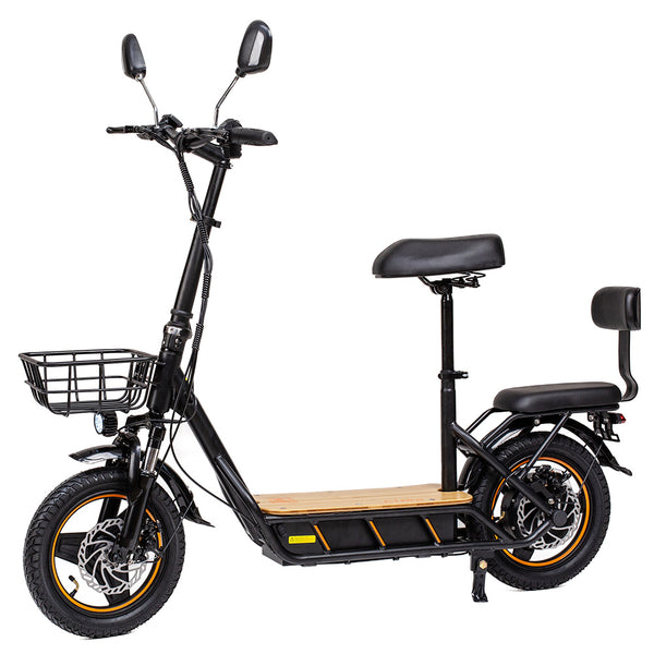 KuKirin C1 Pro Electric Scooter with Seat 14" Off-Road Tires 500W Motor 48V 26Ah Battery