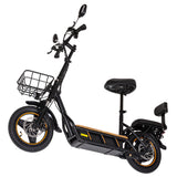 KuKirin C1 Pro Electric Scooter 2024 Version with Seat 14" Tires 500W Motor 48V 26Ah Battery