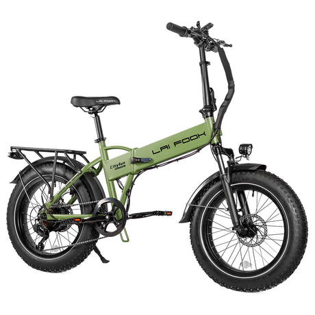 LAIFOOK Cityfun Electric Bike 20" Fat Tires 250W Motor 48V 14Ah Battery