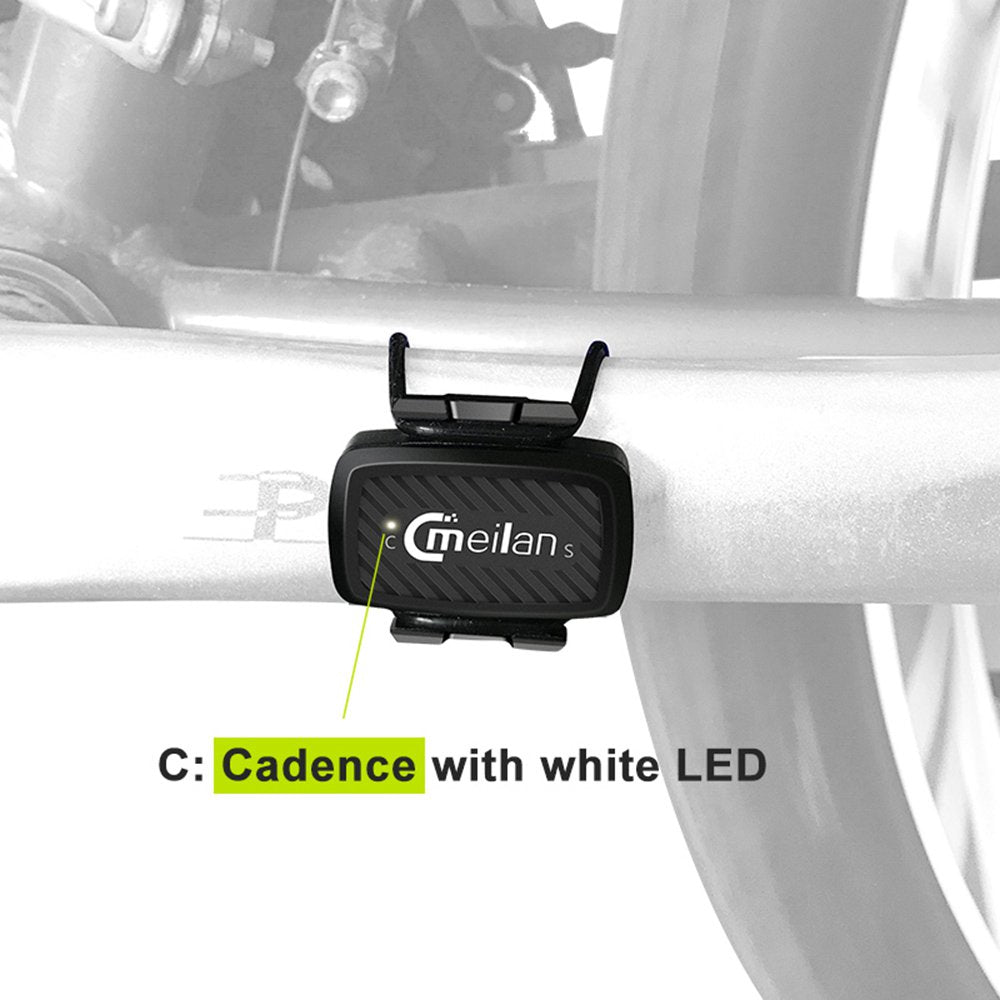 Meilan C1 Bicycle Speed Cadence Sensor BT4.0 / ANT+ Wireless Connect