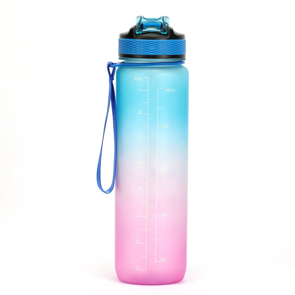 Motivational Sports Water Bottle with Straw 32oz