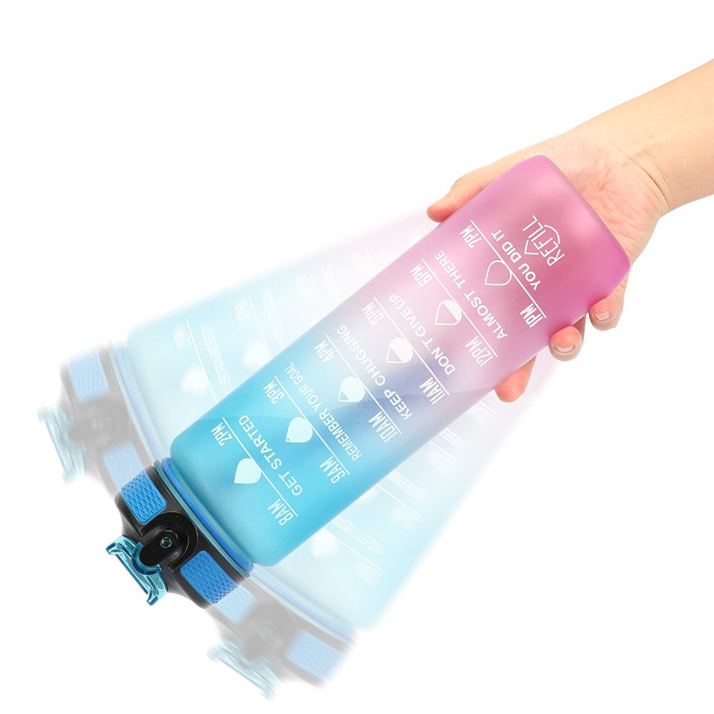 Motivational Sports Water Bottle with Straw 32oz